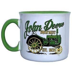 JOHN DEERE Jumbo Mug Tractor Officially Licensed 21.5 oz White Green Gift Mug